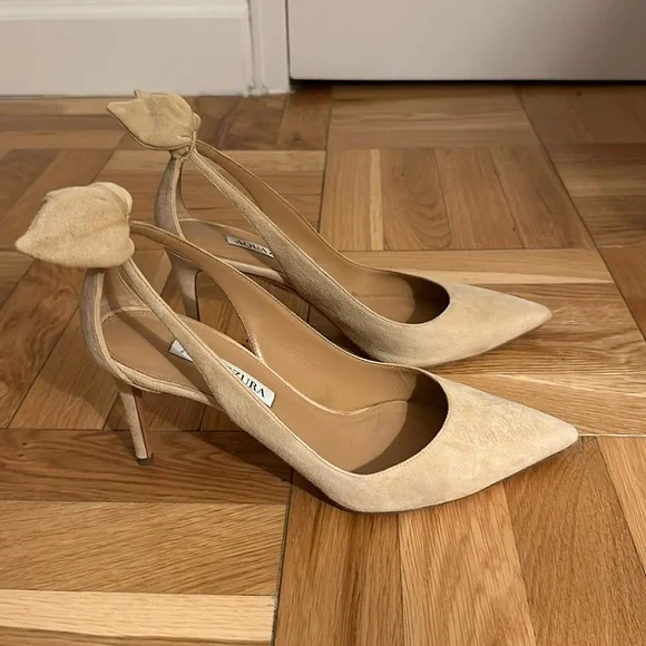 Aquazzura Shoes Aquazzurra 85mm Bow Tie Pumps Size Poshmark